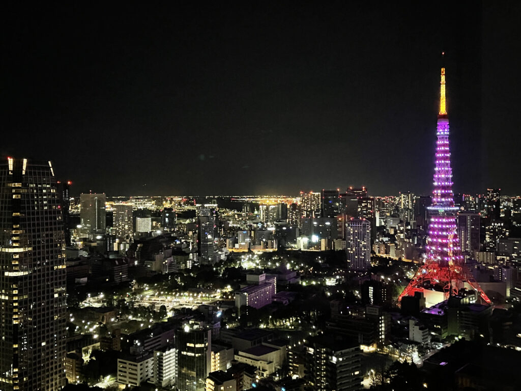 エディション虎ノ門プレミアムツインからの東京タワー