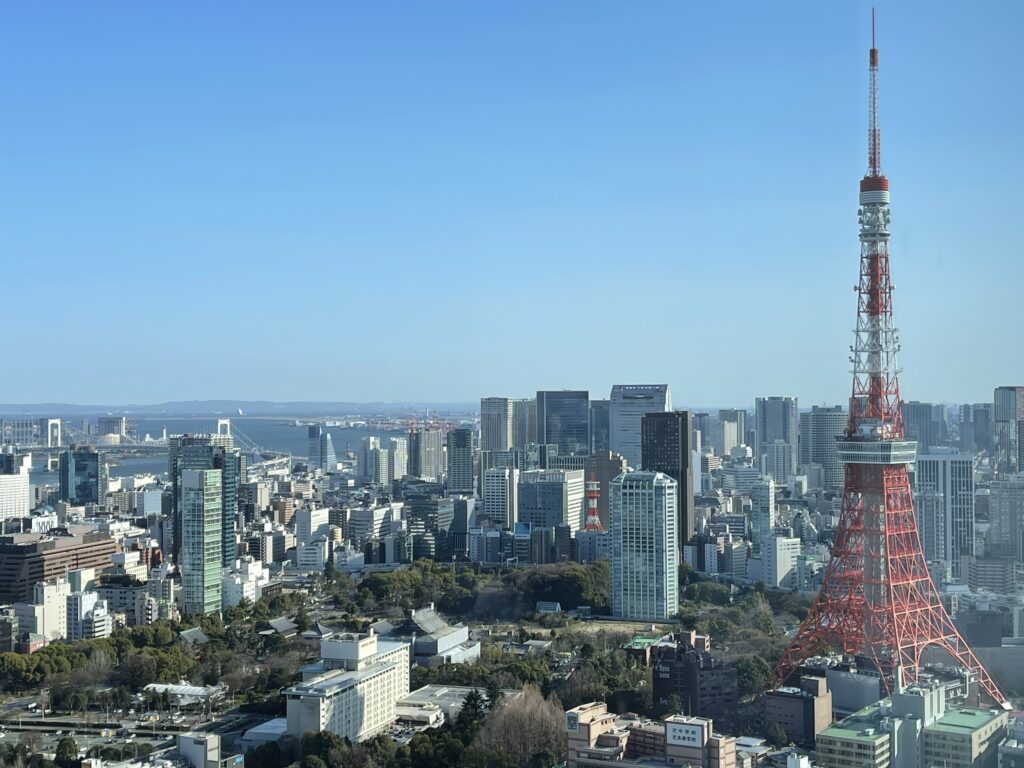 エディション虎ノ門プレミアムツインからの東京タワー