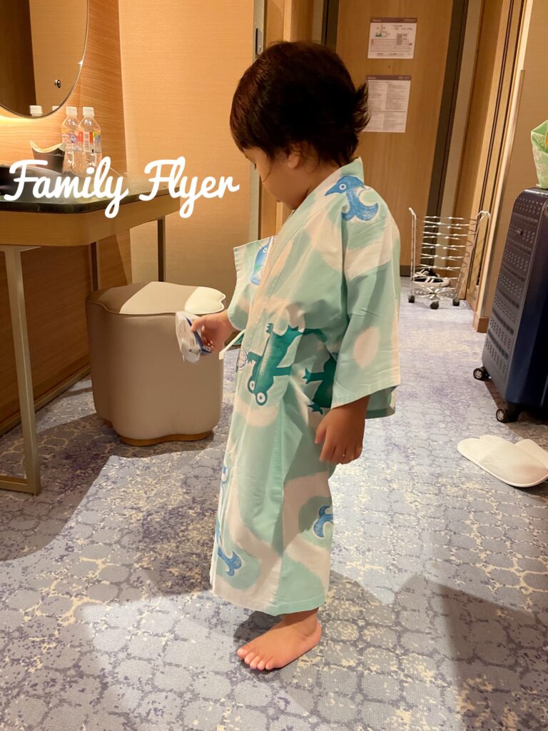 ウエスティン都京都の子ども用浴衣